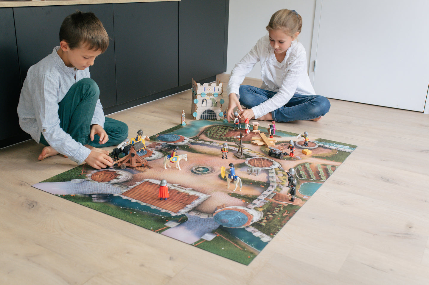 Tapis de jeu Carpeto Cité Médiévale 90 x 120 cm