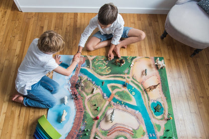 Tapis de jeu Carpeto Le Royaume des Animaux 120 X 90 cm