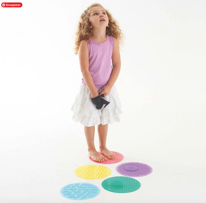 Tickit Ensemble de cercles sensoriels SiliShapes® - Lot de 10