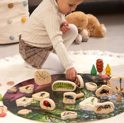 Tickit Insectes en bois - Lot de 15