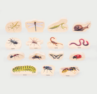 Tickit Insectes en bois - Lot de 15