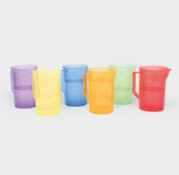 Tickit Pichets mesureur translucides - Lot de 6