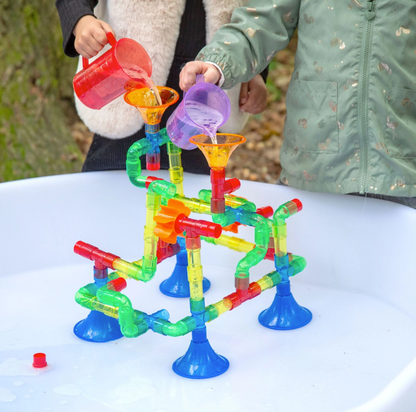 Tickit Tuyaux colorés translucides pour jeu d’eau - Lot de 74