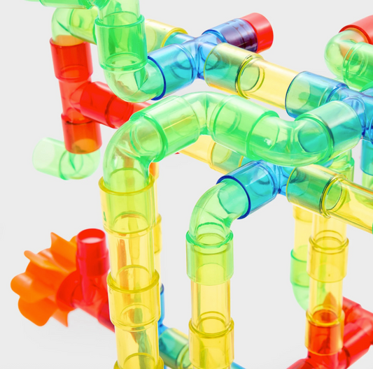 Tickit Tuyaux colorés translucides pour jeu d’eau - Lot de 74