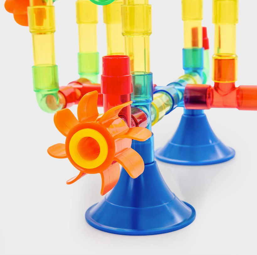 Tickit Tuyaux colorés translucides pour jeu d’eau - Lot de 74