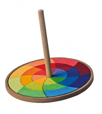 Toupie puzzle en bois GRIMMS
