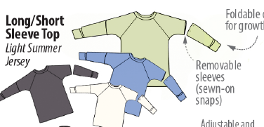 ManyMonths T-shirt Long/Short Coton bio