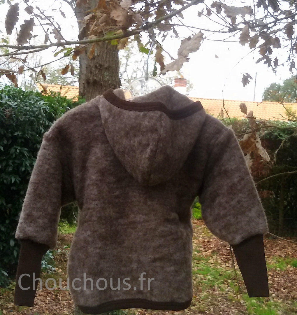 Cosilana Veste avec capuche - Marron