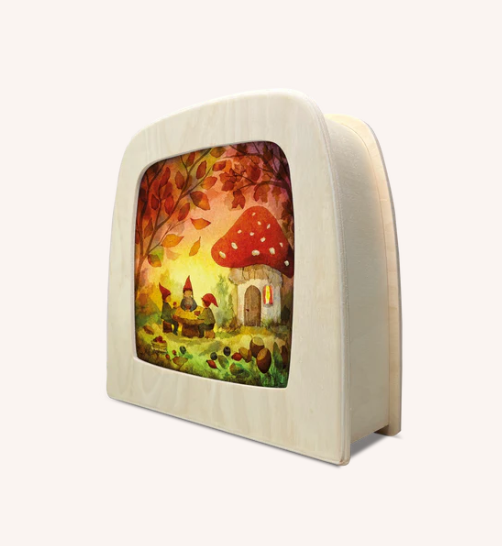 Carte à insérer pour Lampe Au fil des Saisons - Vogel Geluk - Gnome Picnic