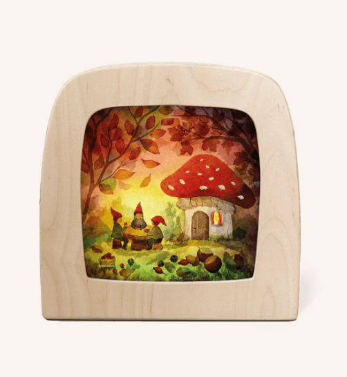 Carte à insérer pour Lampe Au fil des Saisons - Vogel Geluk - Gnome Picnic