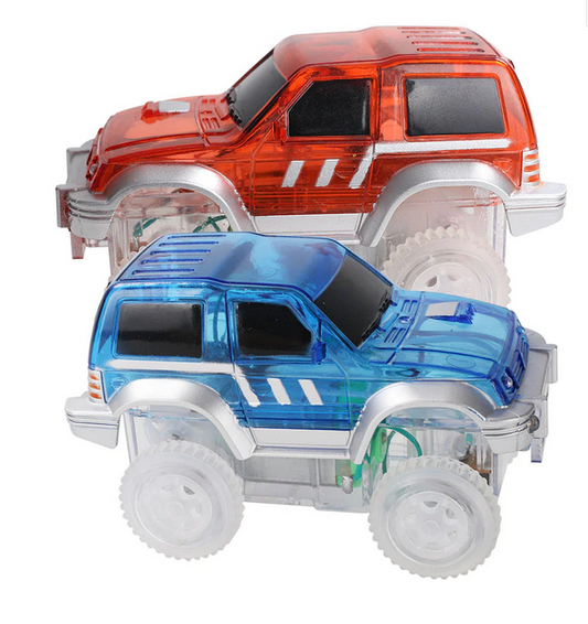 Cleverclixx Voiture à l'unité pour Parcours de Voiture - Divers couleurs