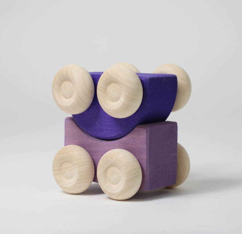 Voitures empilables violettes Grimm's