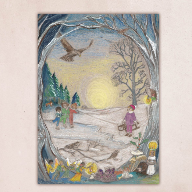 Waldorf Family Cartes postales Les saisons
