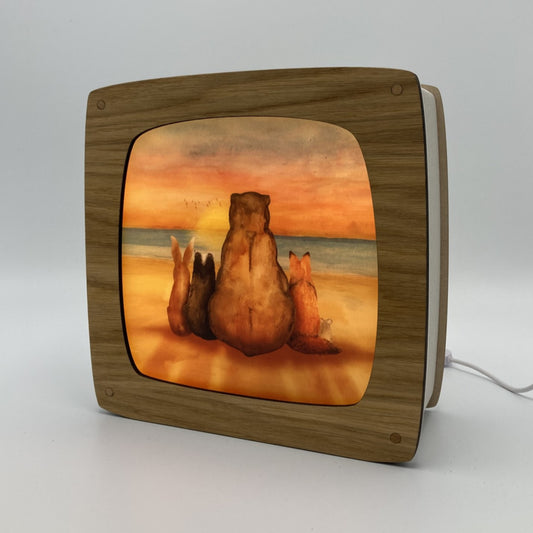 Carte à insérer pour la Lampe de saisons - Watching Sunset