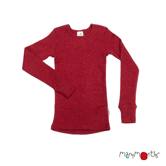 MANYMONTHS T-shirt manches longues en laine - divers coloris
