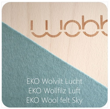 Wobbel XL Planche d'équilibre extra grande! Feutre bleu ciel