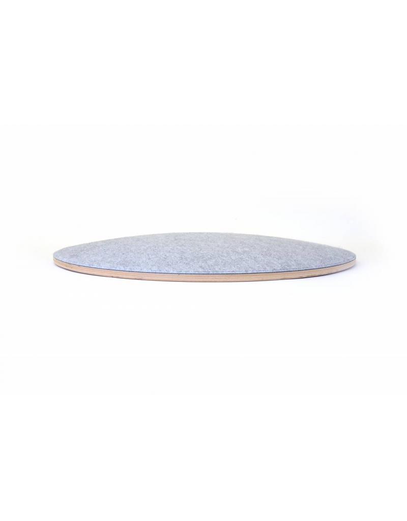 Wobbel360 Planche d'équilibre Laqué Feutre Gris Clair