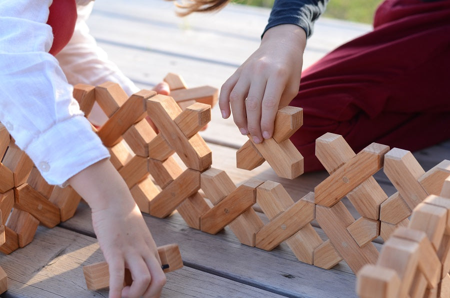 Bauspiel Blocs de construction Plus - 12 pièces