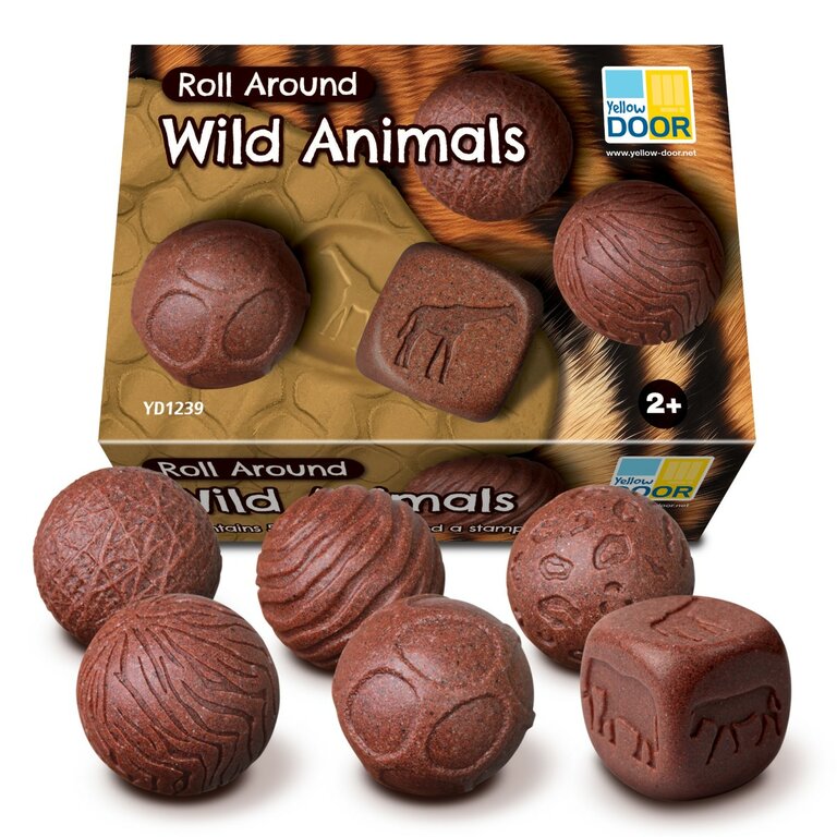 Yellow Door Boules sensorielles tampons - Les animaux sauvages