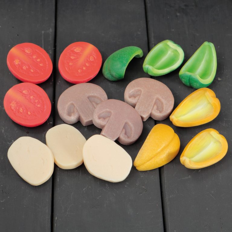 Yellow Door Garniture de pizza Pierres sensorielles Lot de 15