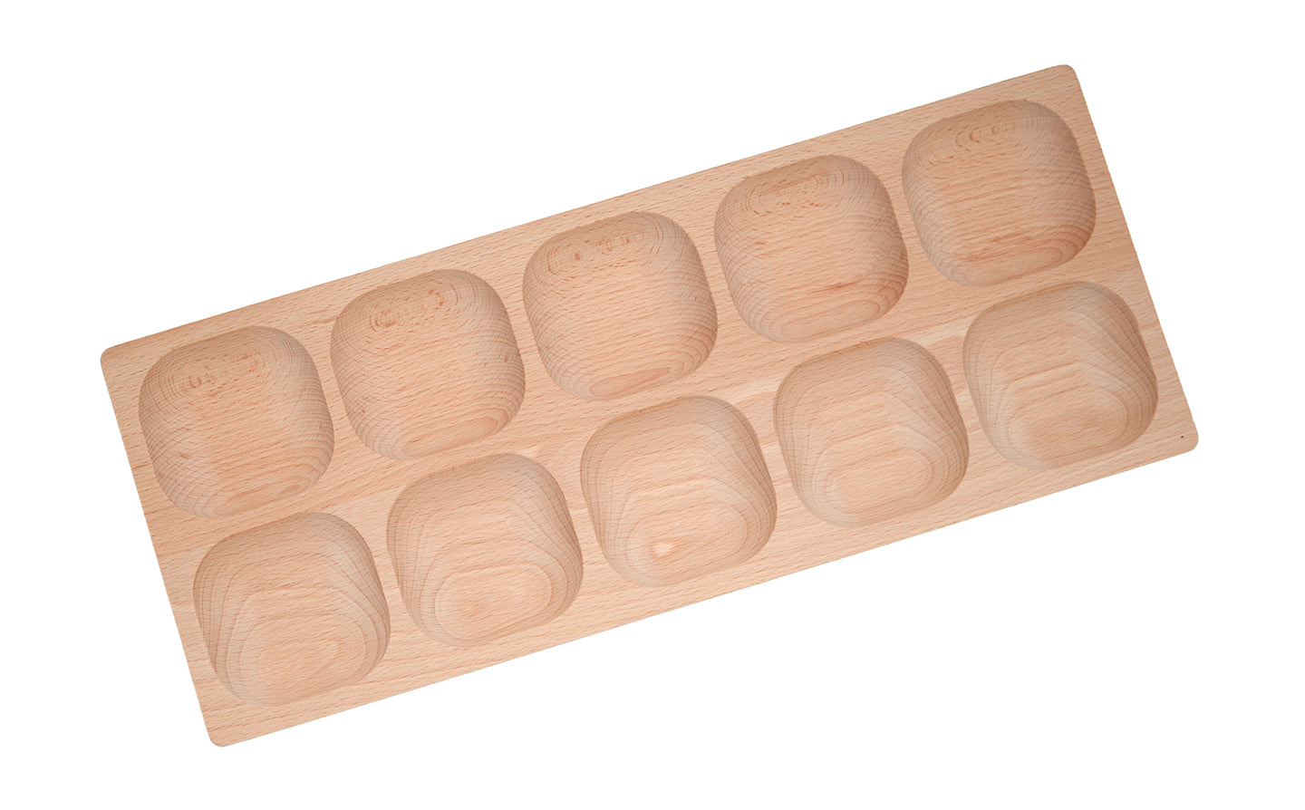 Yellow Door Plateau en bois 10 cases
