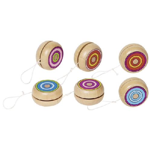 Yo-Yo anneaux colorés en bois GOKI