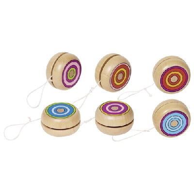 Yo-Yo anneaux colorés en bois GOKI