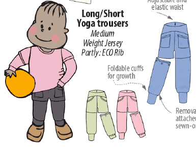 ManyMonths Yoga Pants Long/Short Coton BIO